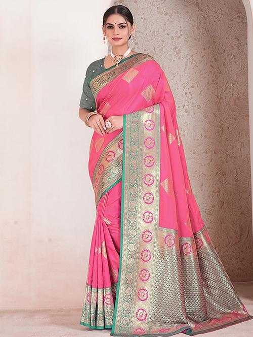women self design banarasi saree with blouse - 21968765 - Standard Image - 0
