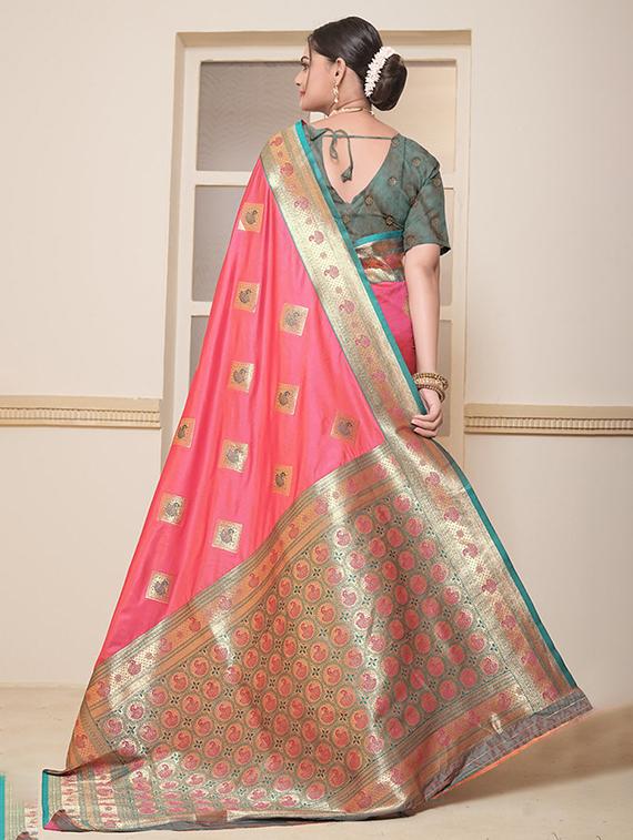 women self design banarasi saree with blouse - 21968773 - Standard Image - 1