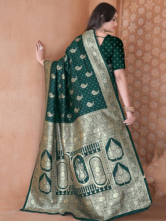 women self design banarasi saree with blouse - 21968783 - Standard Image - 1