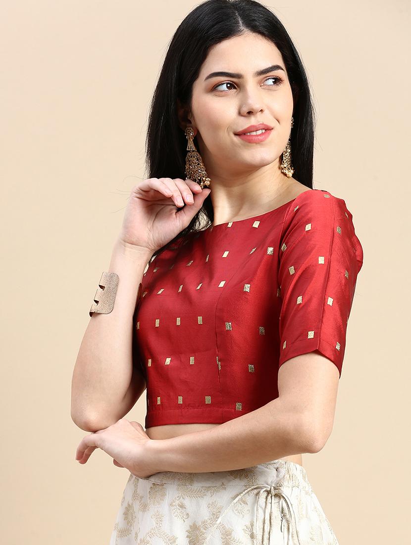 women self designed short sleeve blouse - 21968813 - Standard Image - 1