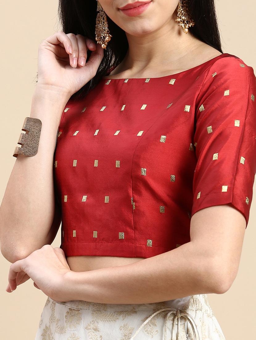 women self designed short sleeve blouse - 21968813 - Standard Image - 4
