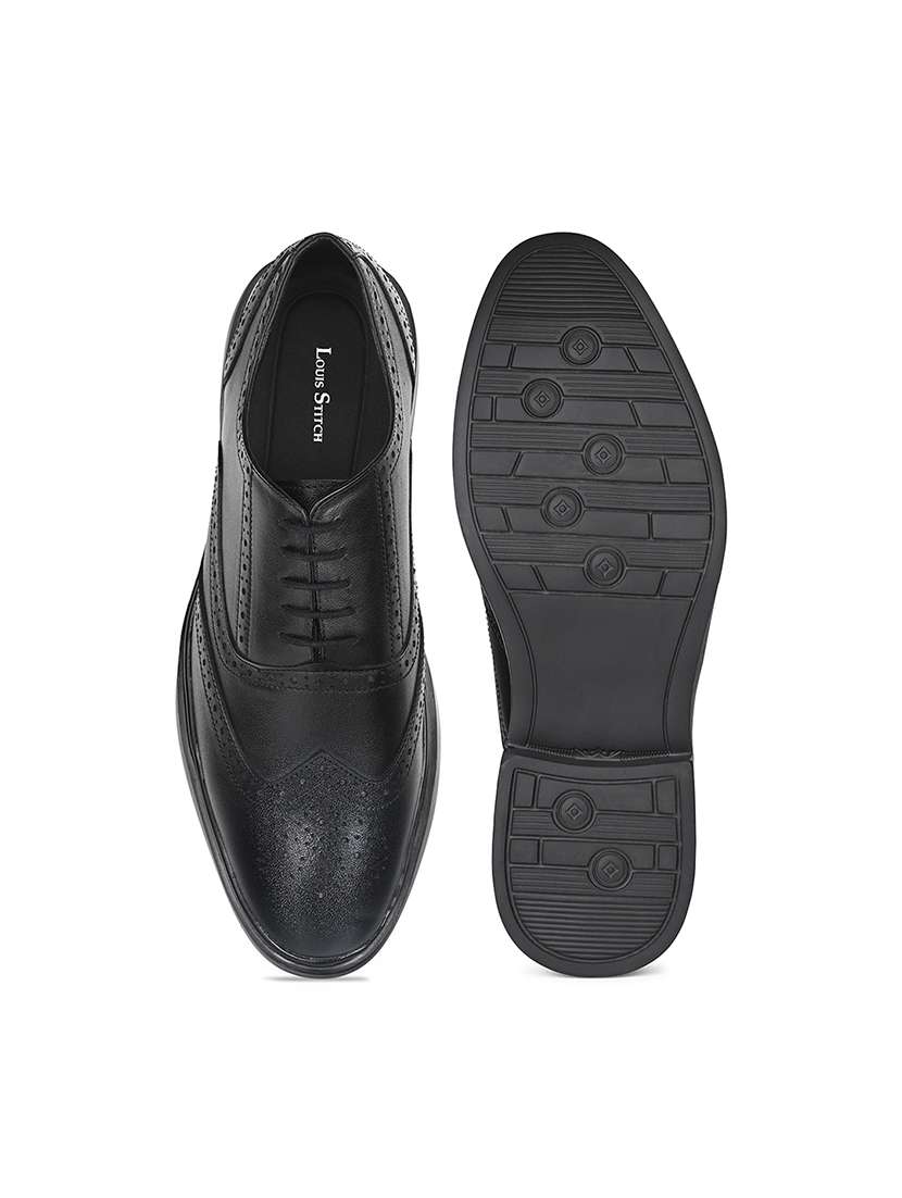 men black lace-up brouge - 21968834 - Standard Image - 4