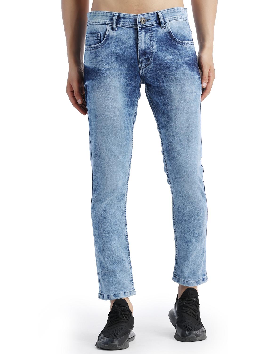 men solid mid rise slim fit jean - 21968937 - Standard Image - 1