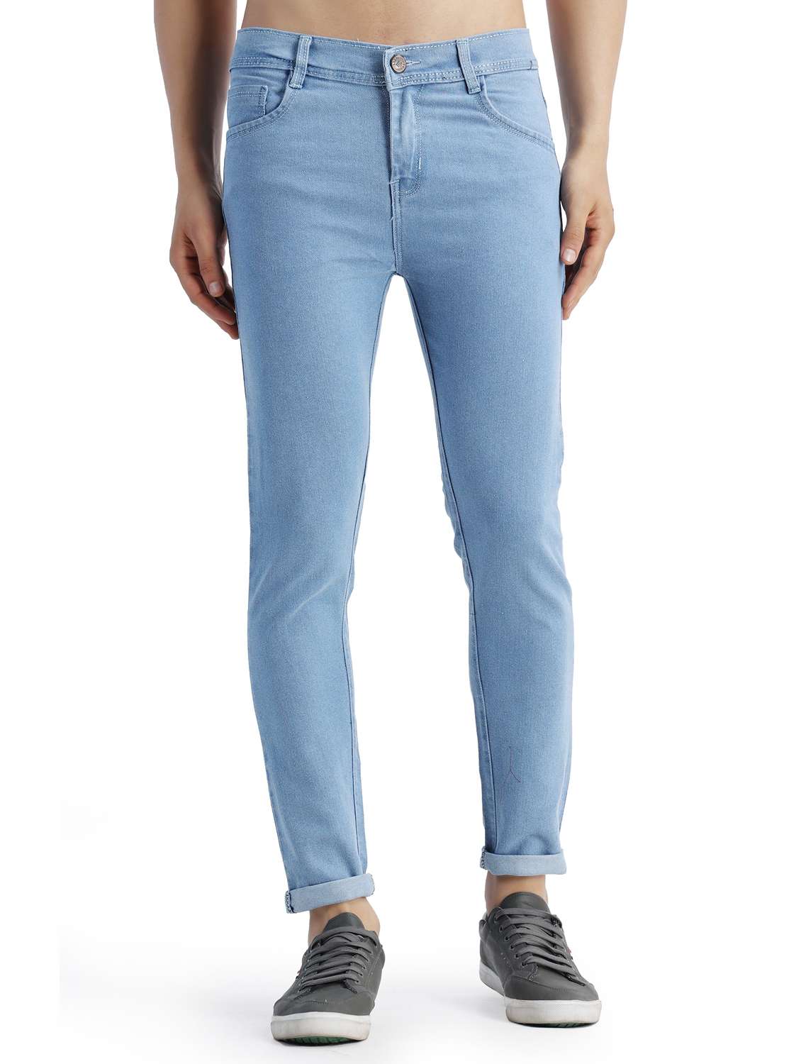 men solid mid rise skinny fit jean - 21968942 -  Zoom Image - 0