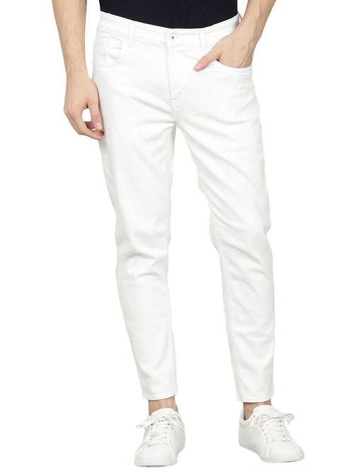 men solid mid rise slim fit jean - 21968959 - Standard Image - 0