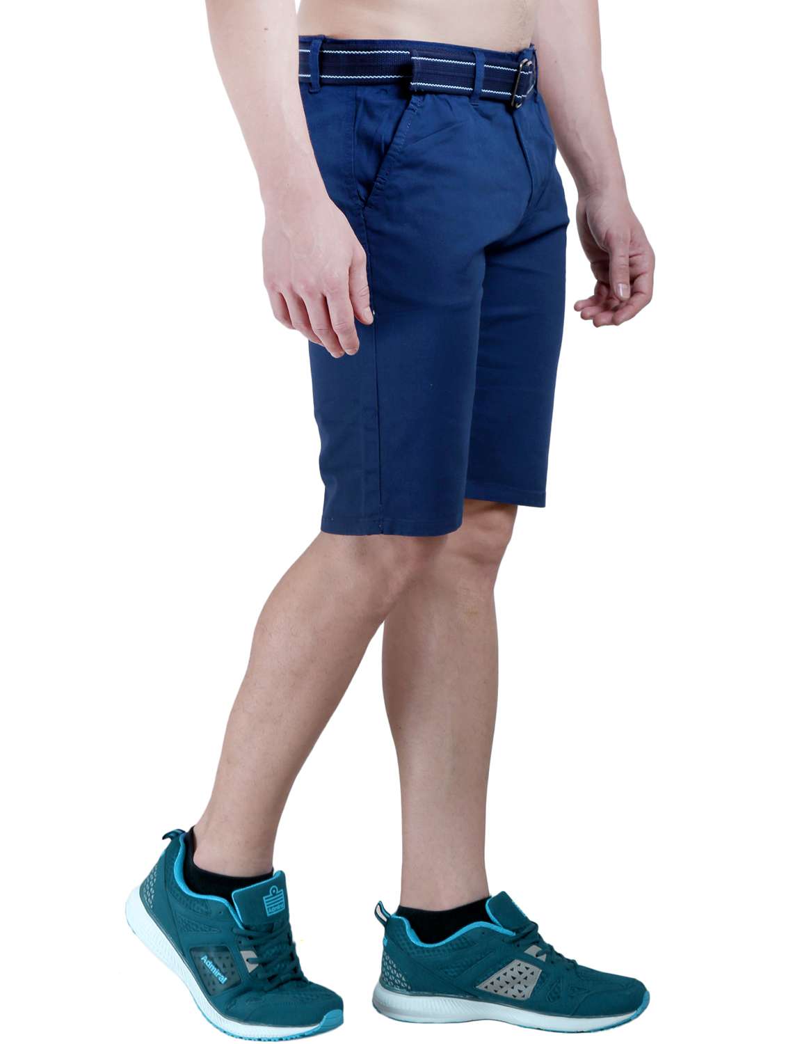 men solid mid rise regular fit shorts - 21969083 -  Standard Image - 1