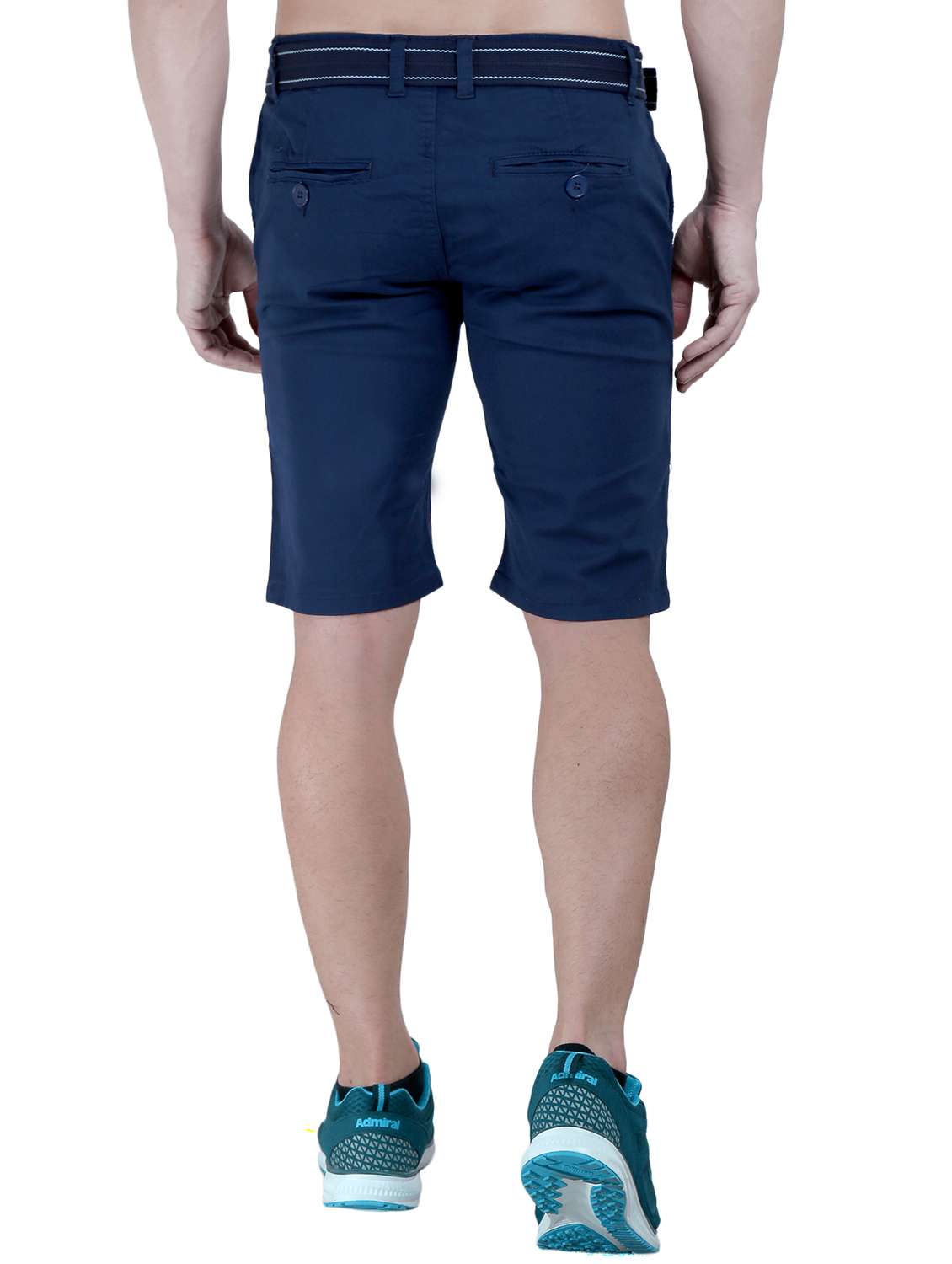 men solid mid rise regular fit shorts - 21969083 -  Standard Image - 4