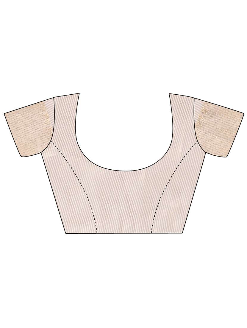 women solid with bordered saree with blouse - 21969140 -  Standard Image - 4