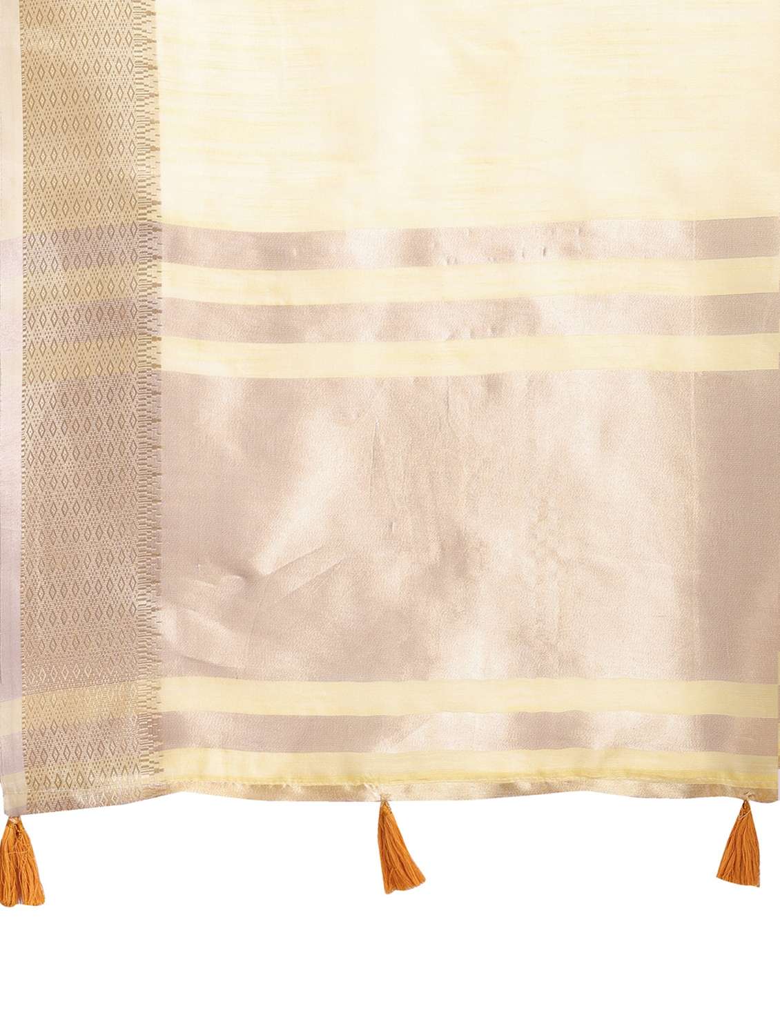 women solid with bordered saree with blouse - 21969141 -  Standard Image - 4