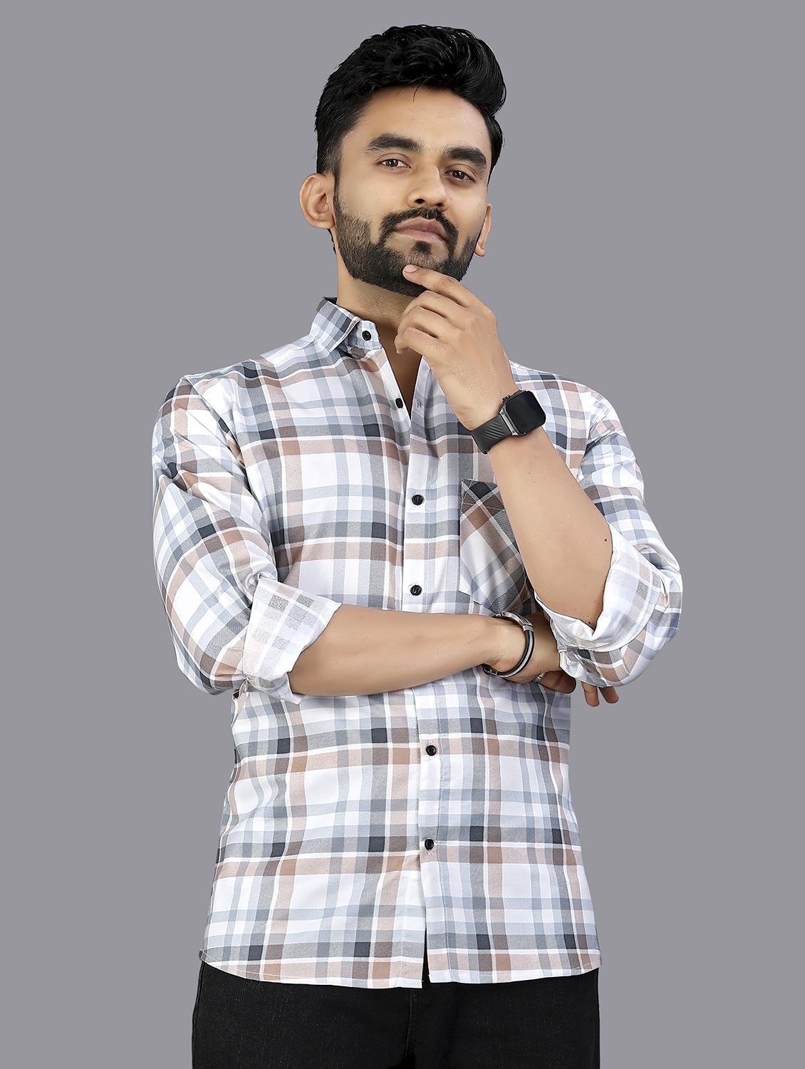 multi colored cotton casual shirt - 21969171 -  Zoom Image - 0