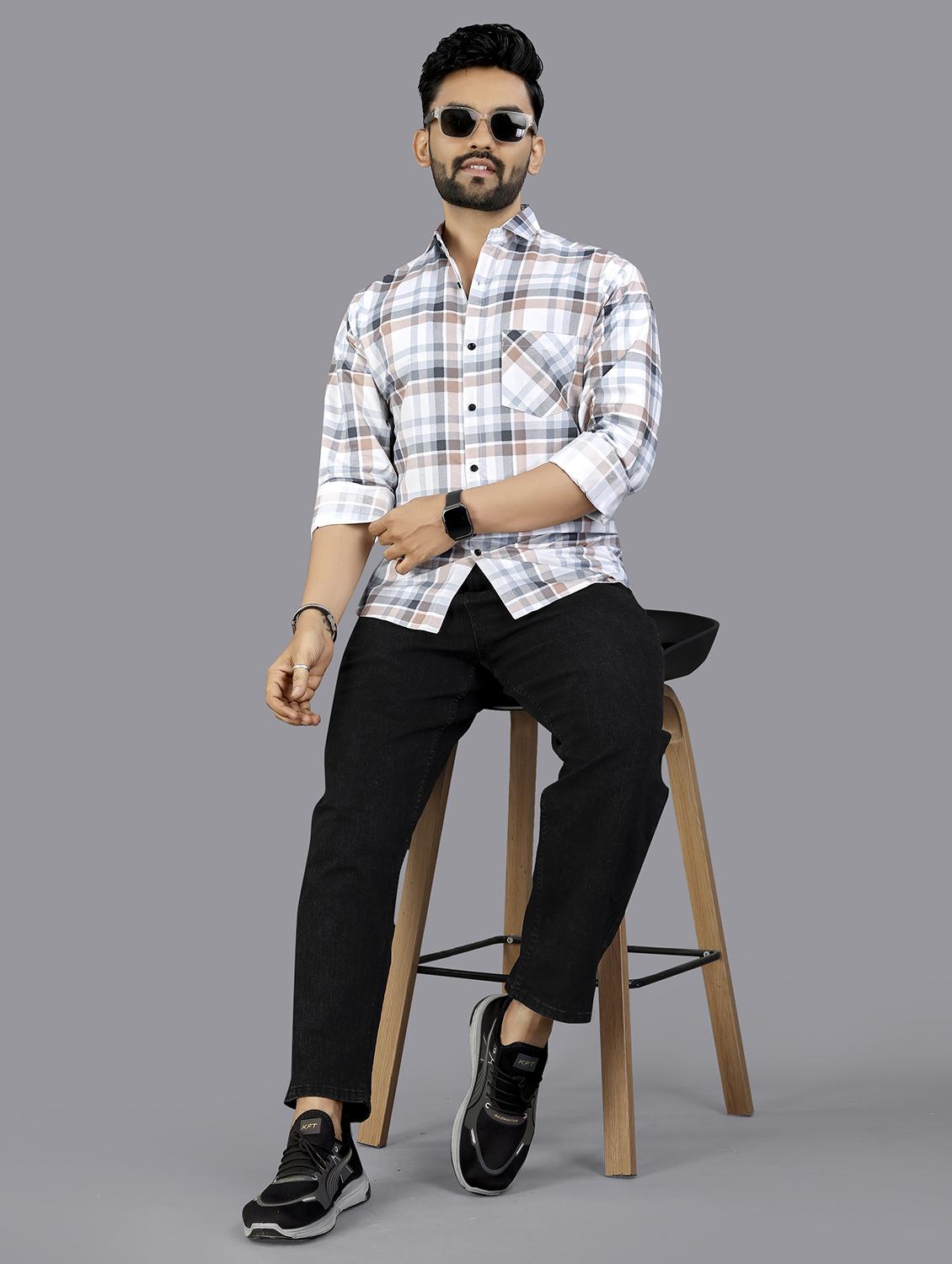 multi colored cotton casual shirt - 21969171 - Standard Image - 4