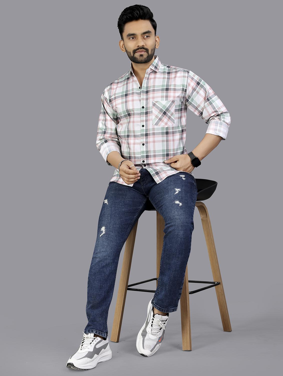 multi colored cotton casual shirt - 21969172 - Standard Image - 4