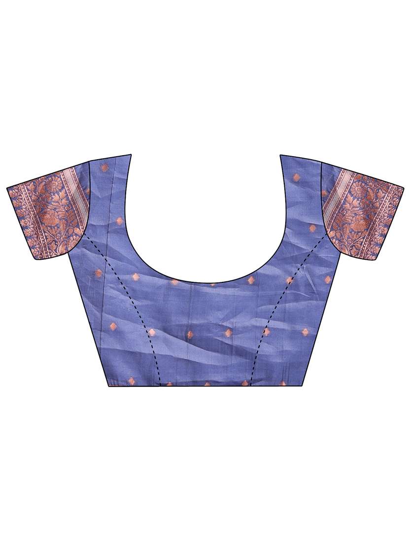 women self design bordered saree with blouse - 21969192 -  Standard Image - 4