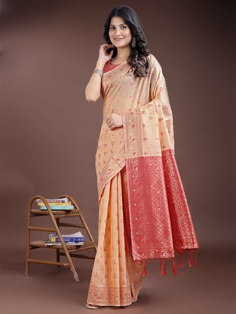 women self design bordered saree with blouse - 21969194 -  Standard Image - 1
