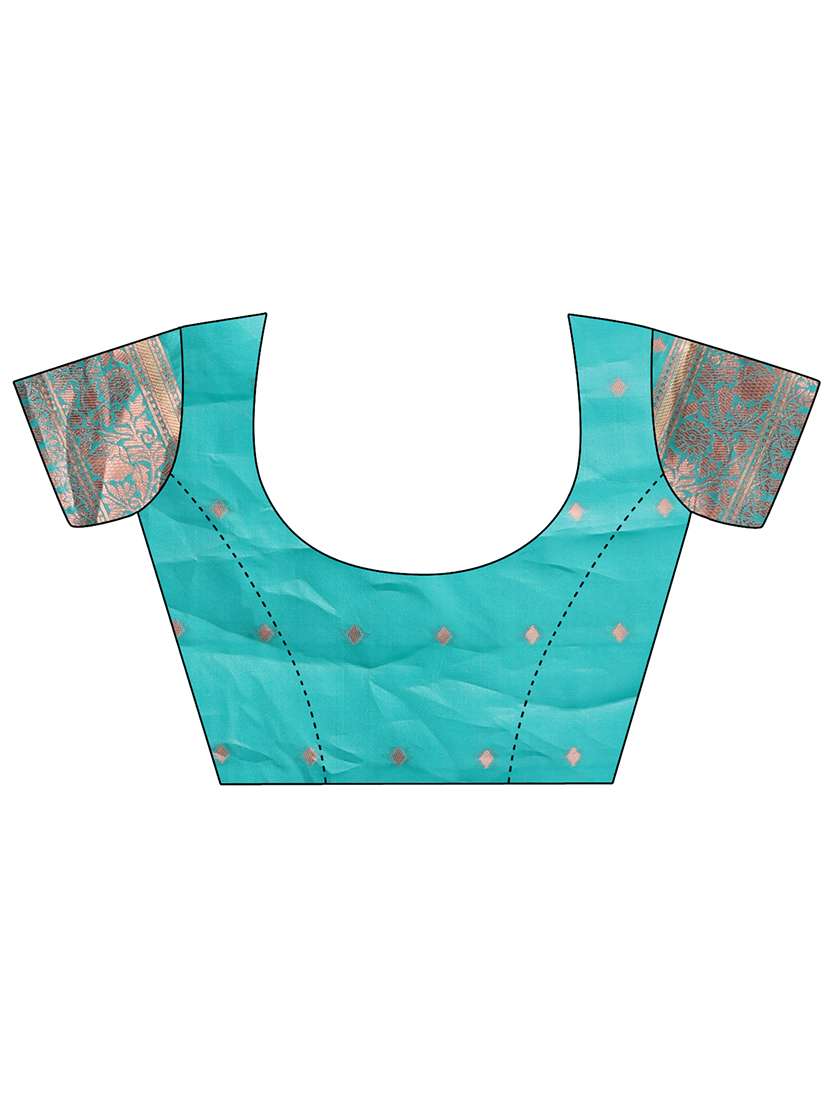 women self design bordered saree with blouse - 21969196 - Standard Image - 4