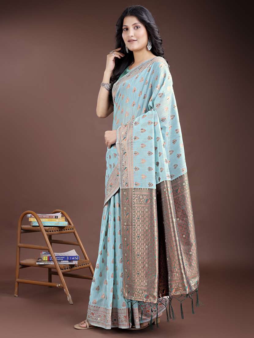 women self design bordered saree with blouse - 21969197 -  Standard Image - 1