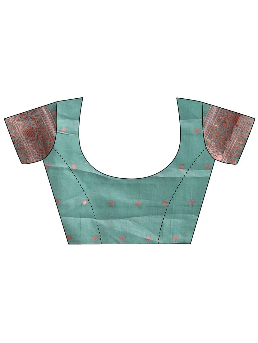 women self design bordered saree with blouse - 21969197 - Standard Image - 4