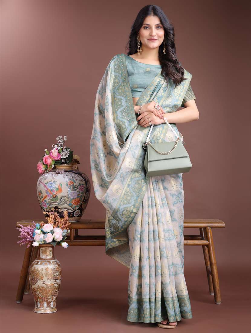 women self design bordered saree with blouse - 21969201 -  Standard Image - 1