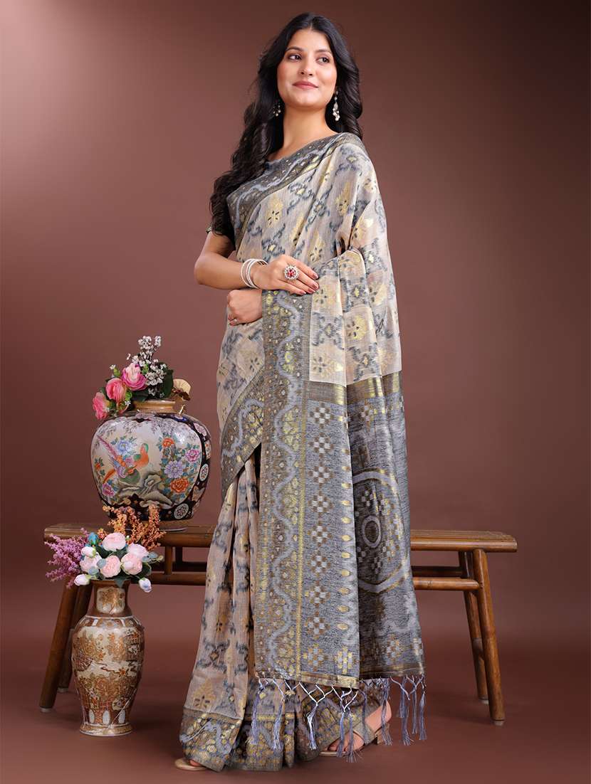women self design bordered saree with blouse - 21969203 -  Standard Image - 1
