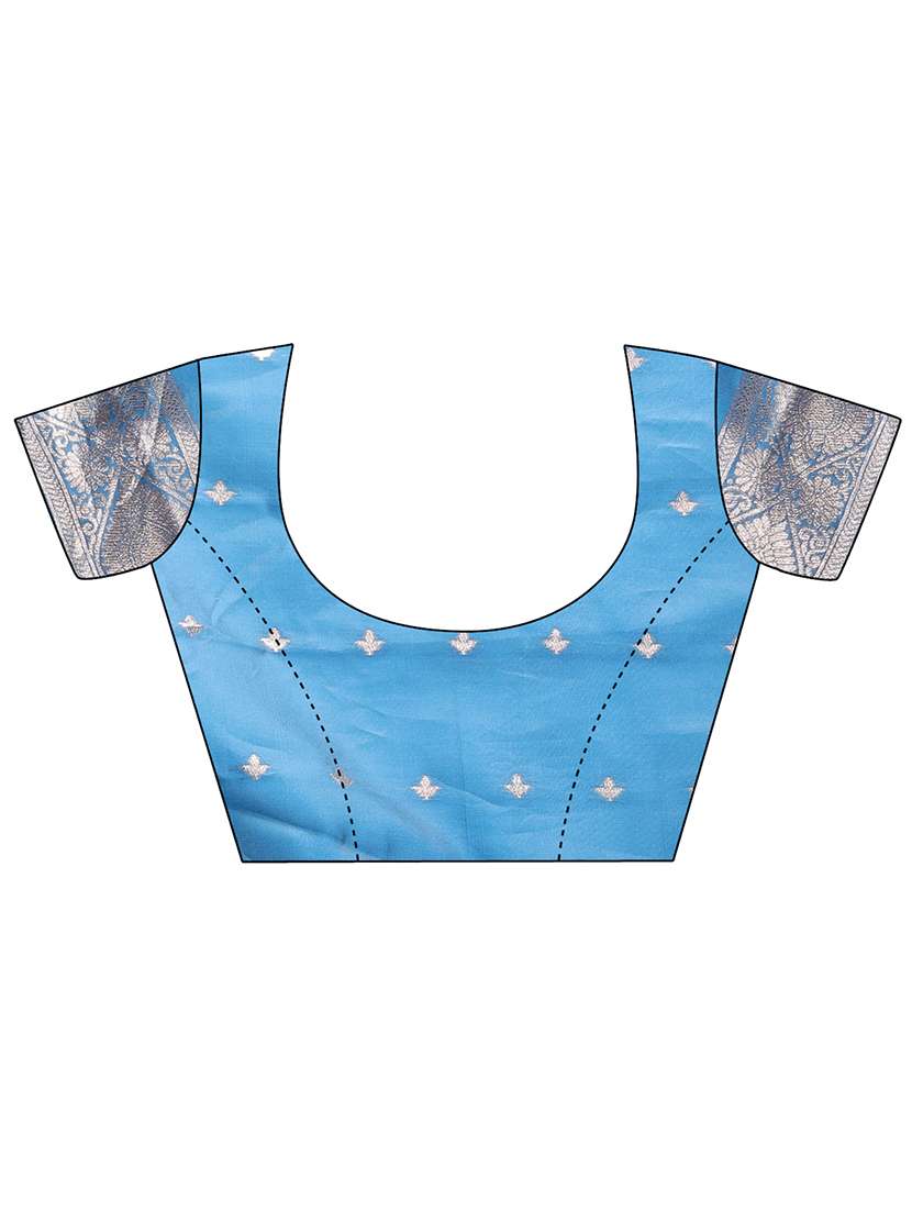 women self design bordered saree with blouse - 21969219 -  Standard Image - 4