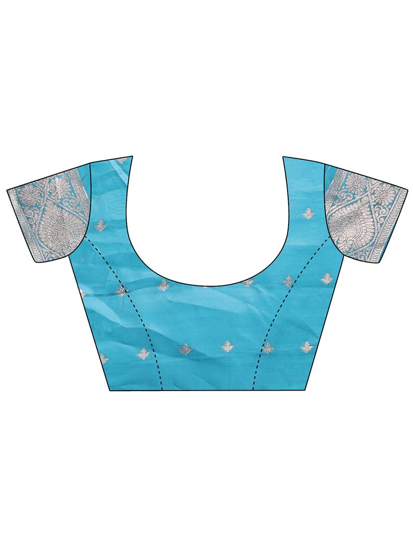 women self design bordered saree with blouse - 21969221 -  Standard Image - 4