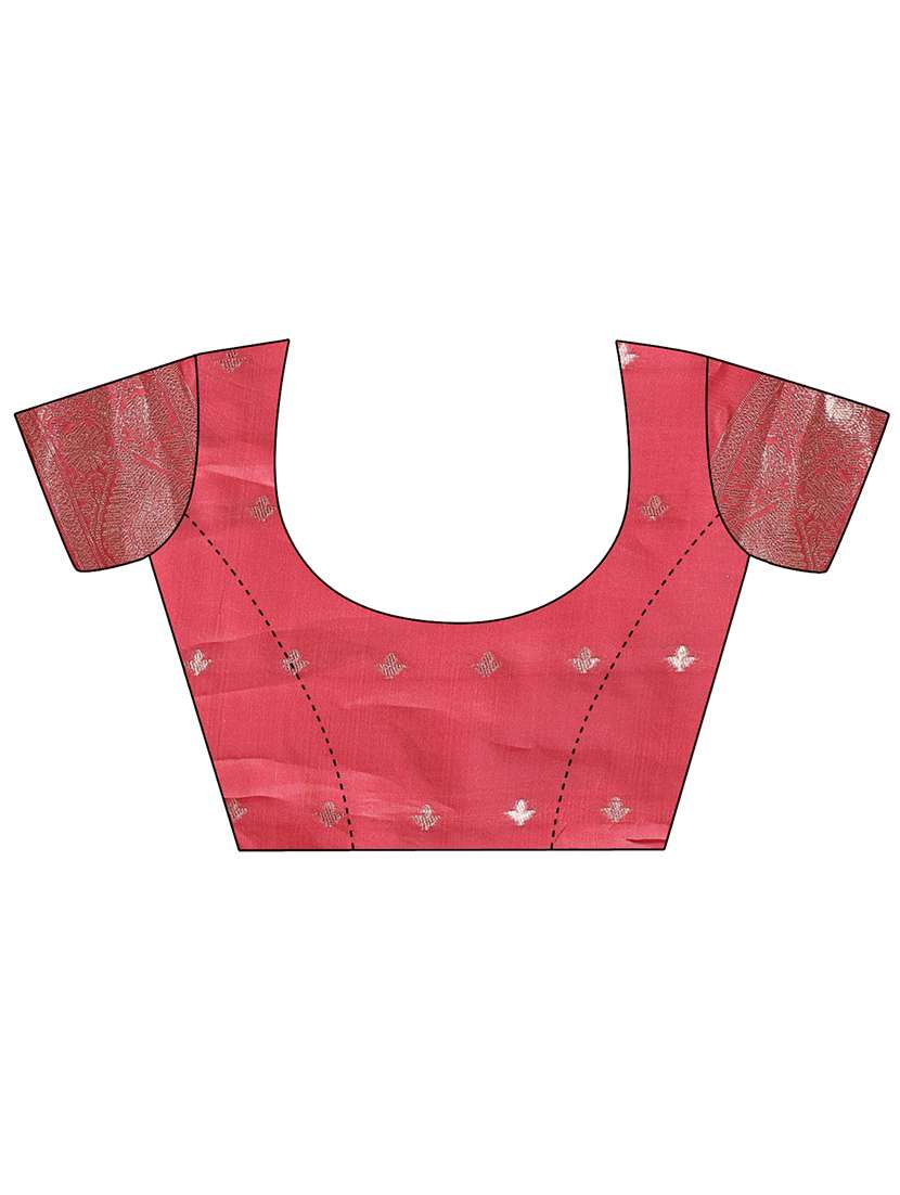 women self design bordered saree with blouse - 21969222 -  Standard Image - 4