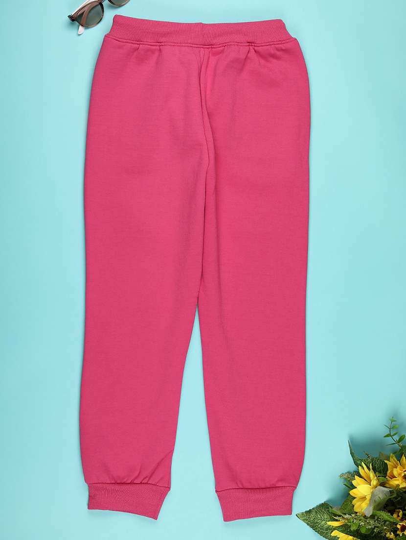 girls solid mid rise jogger - 21969442 -  Standard Image - 1