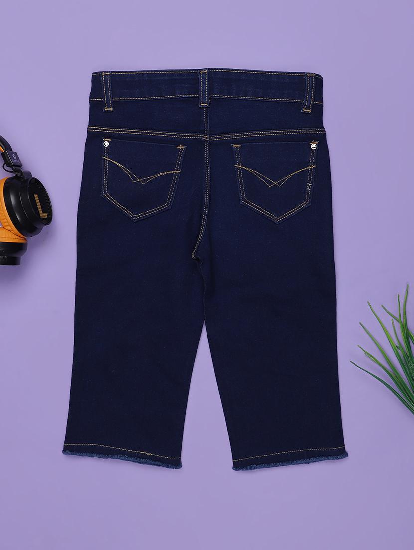 girls printed mid rise straight jeans - 21969510 -  Standard Image - 1