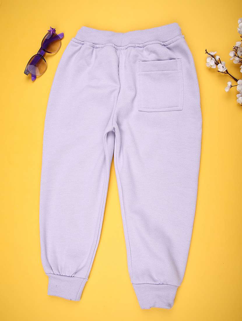 girls solid mid rise jogger - 21969516 -  Standard Image - 1