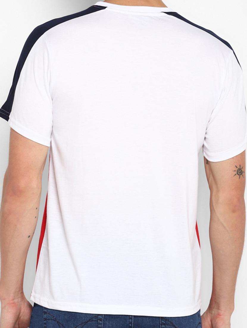 men color block short sleeve slim fit t-shirt - 21969820 - Standard Image - 1