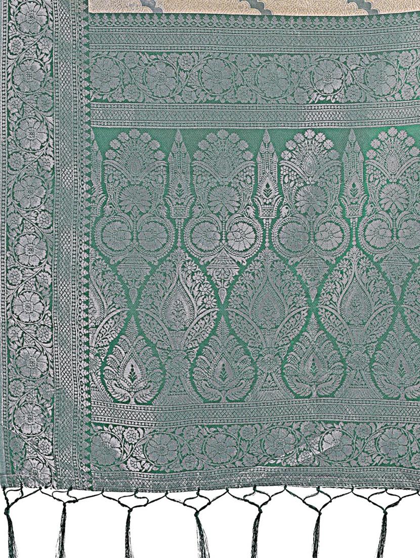 women self design banarasi saree with blouse - 21969847 - Standard Image - 4