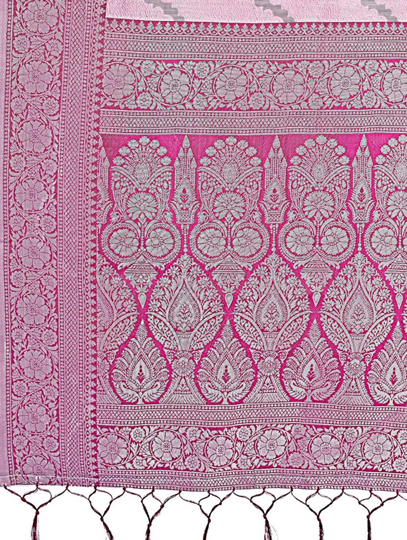 women self design banarasi saree with blouse - 21969853 - Standard Image - 4