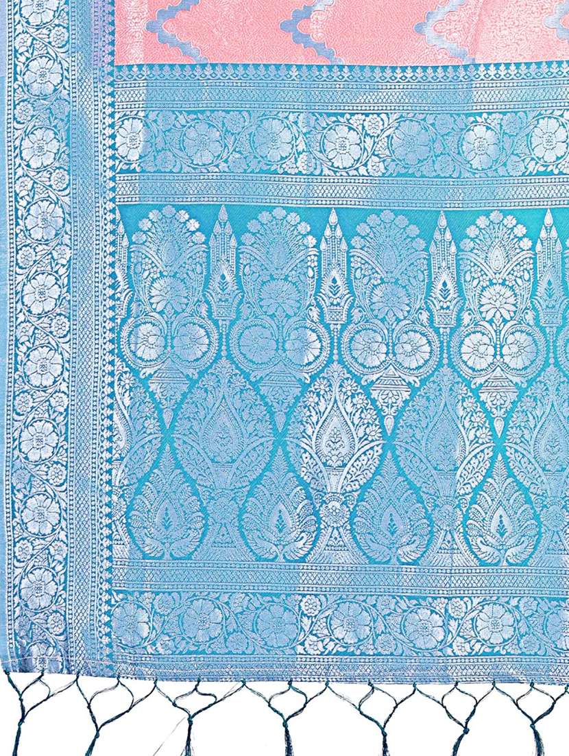 women self design banarasi saree with blouse - 21969854 - Standard Image - 4