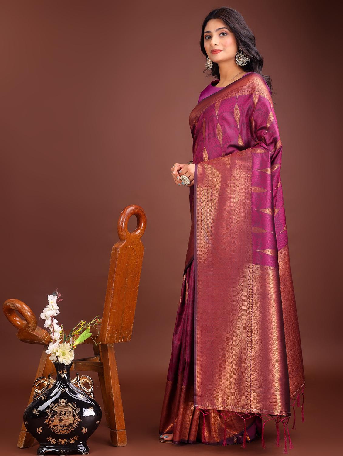 women self design banarasi saree with blouse - 21969909 - Standard Image - 1