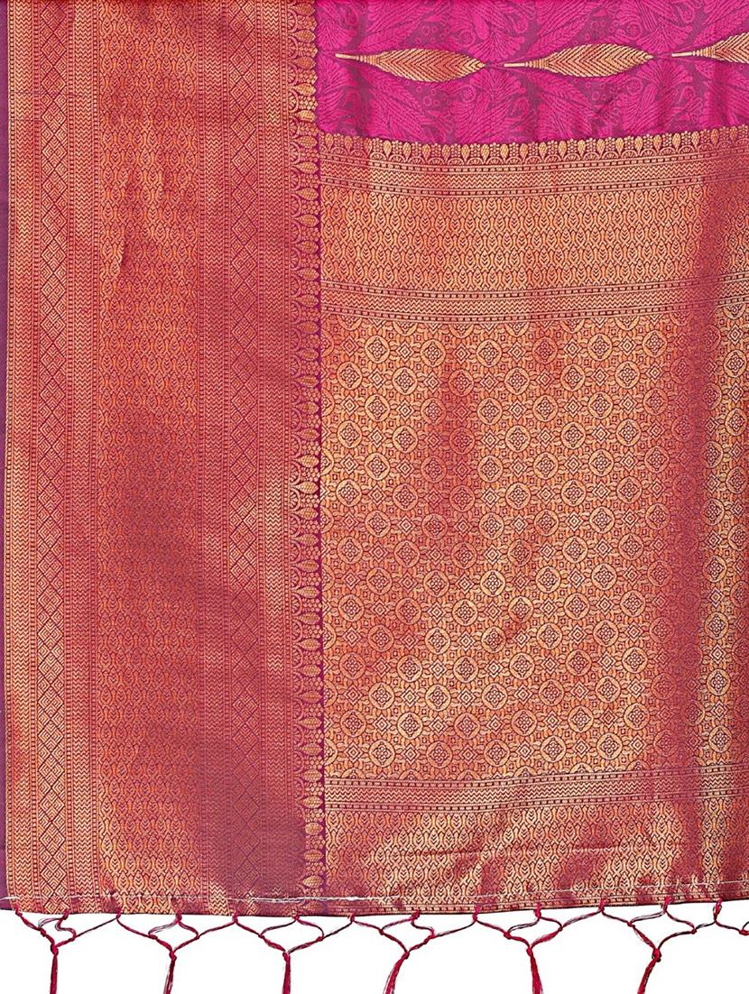 women self design banarasi saree with blouse - 21969909 - Standard Image - 4