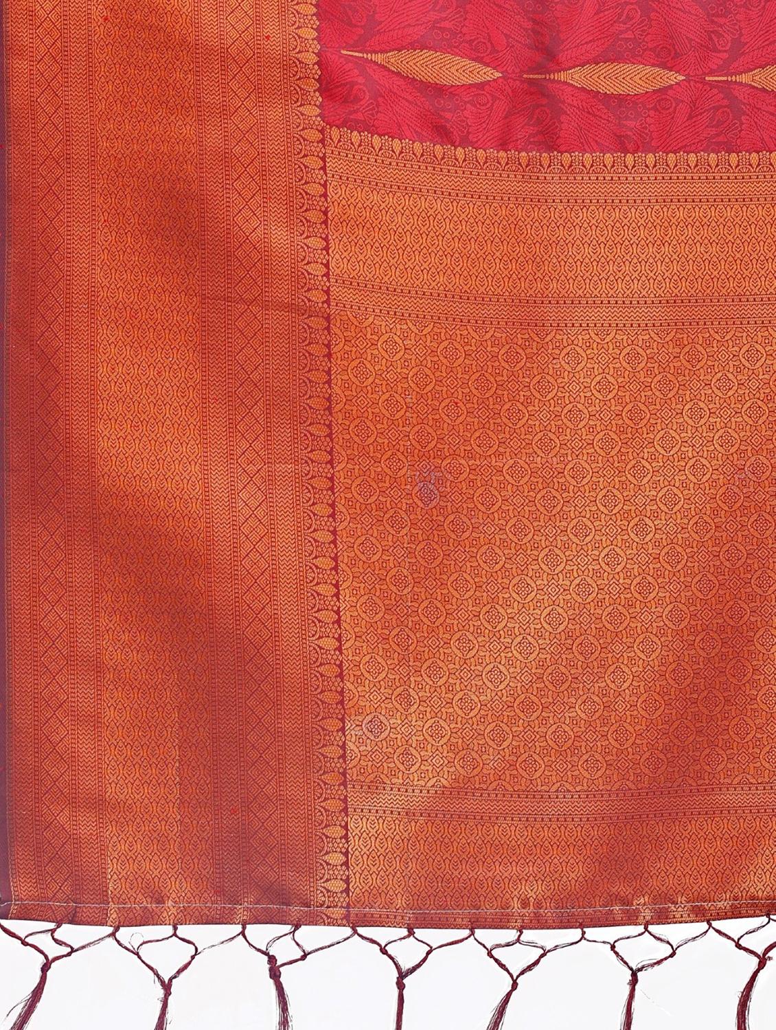 women self design banarasi saree with blouse - 21969910 - Standard Image - 4