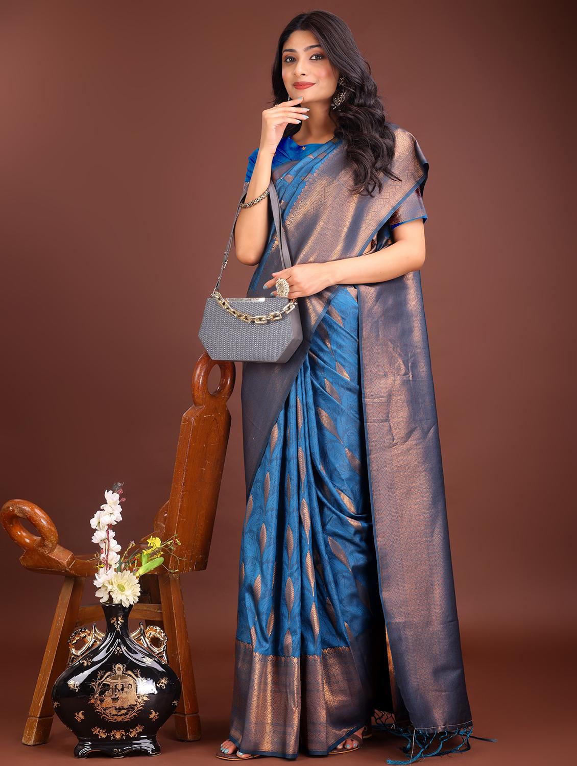 women self design banarasi saree with blouse - 21969912 - Standard Image - 1