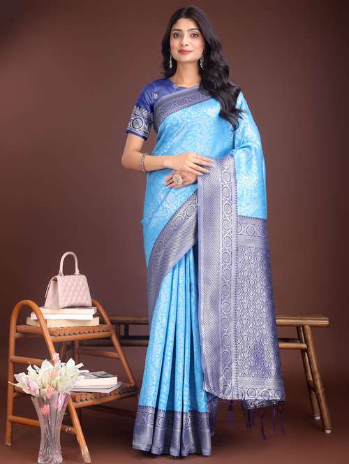 women self design bordered saree with blouse - 21969918 -  Standard Image - 0