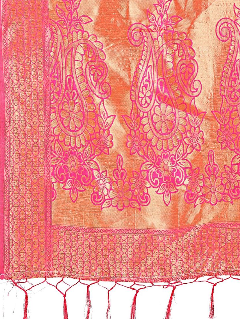women self design banarasi saree with blouse - 21969931 - Standard Image - 4