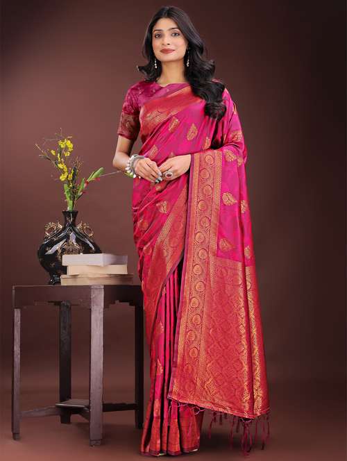 women self design banarasi saree with blouse - 21969938 -  Standard Image - 0