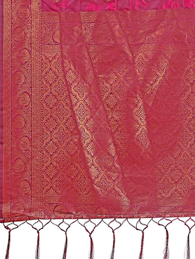women self design banarasi saree with blouse - 21969938 - Standard Image - 4
