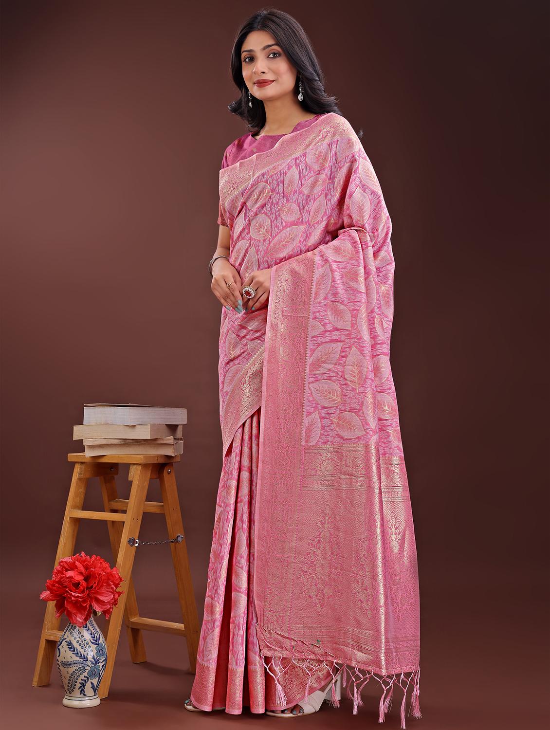 women self design banarasi saree with blouse - 21969955 - Standard Image - 1