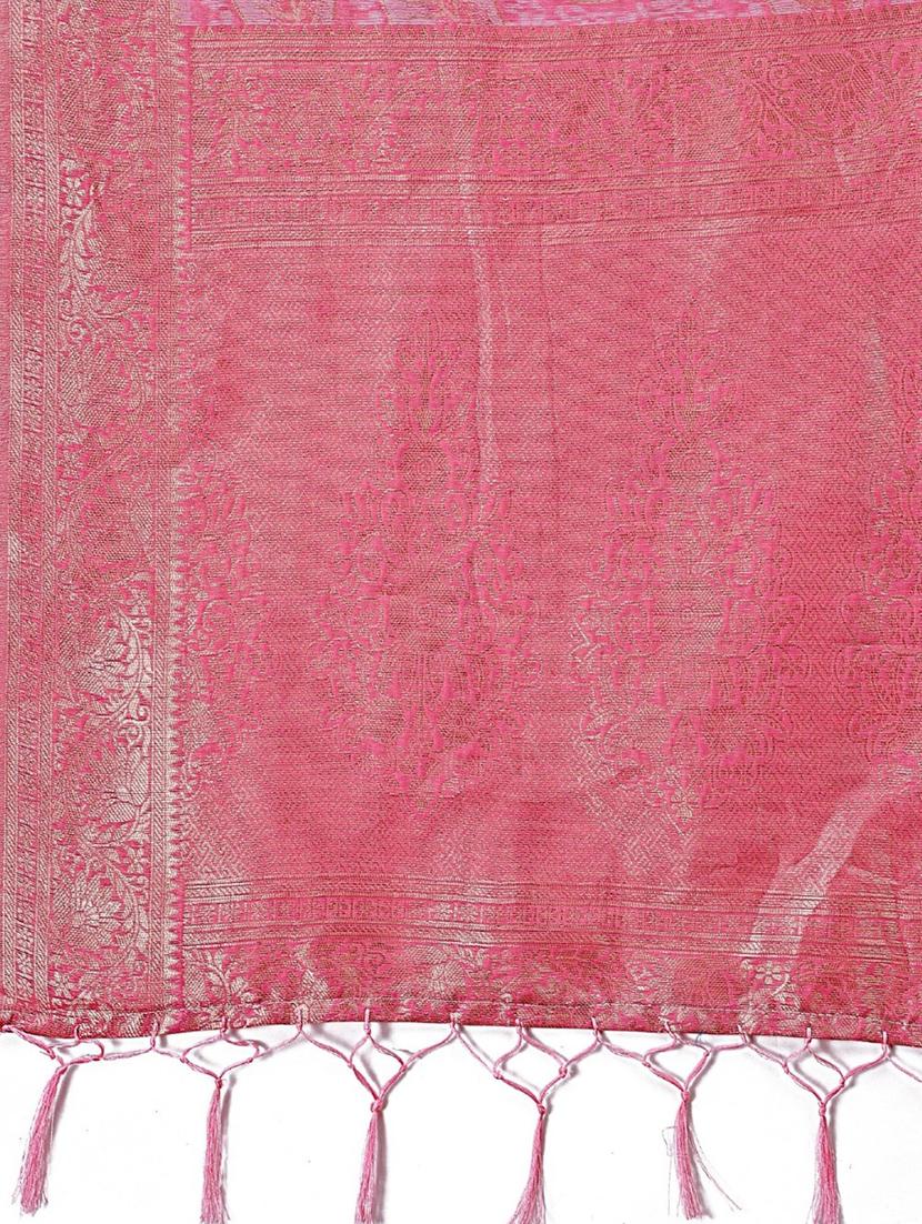 women self design banarasi saree with blouse - 21969955 - Standard Image - 4