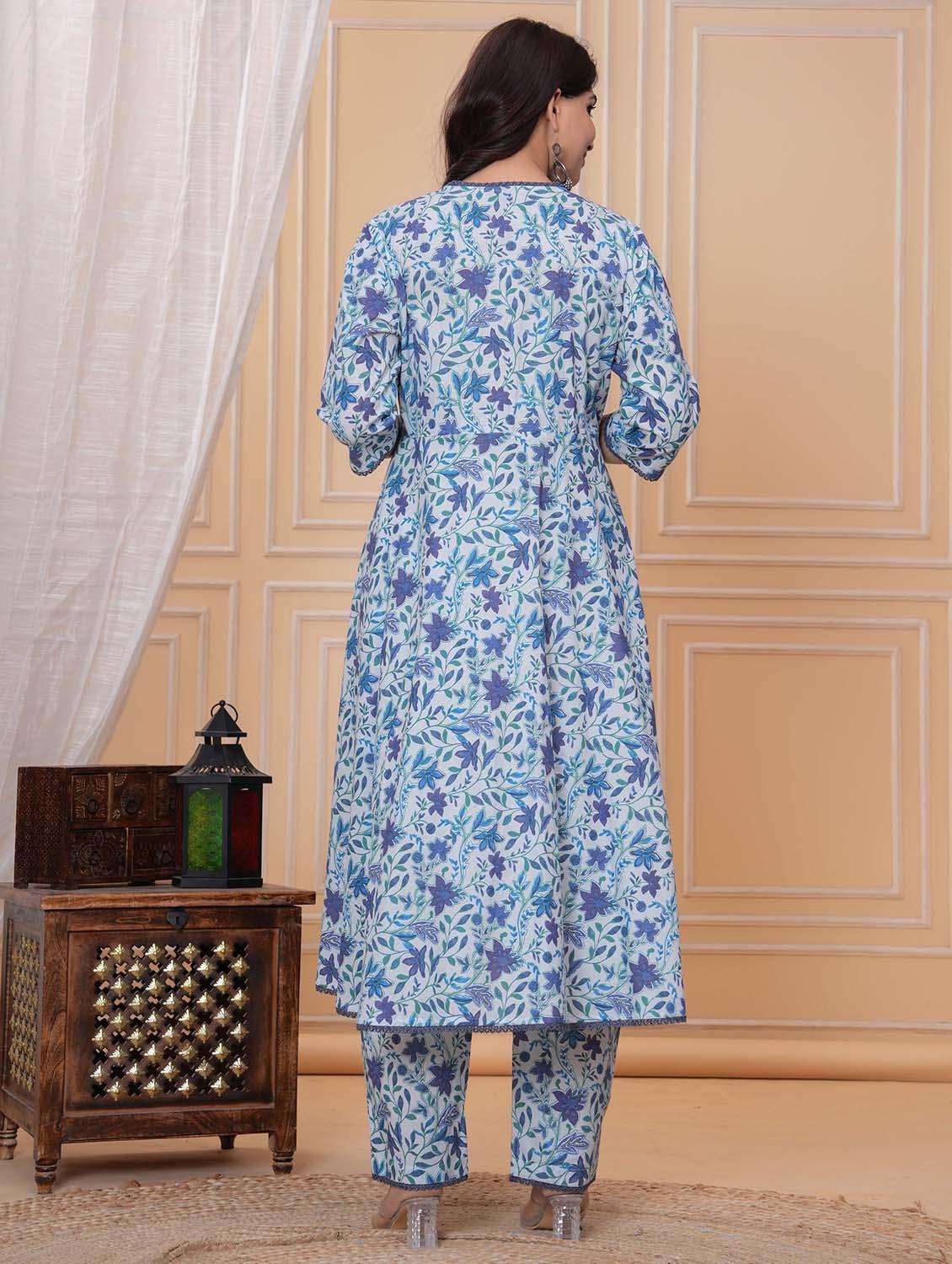 women three quarter sleeve kurta pant with dupatta set - 21969969 -  Standard Image - 4