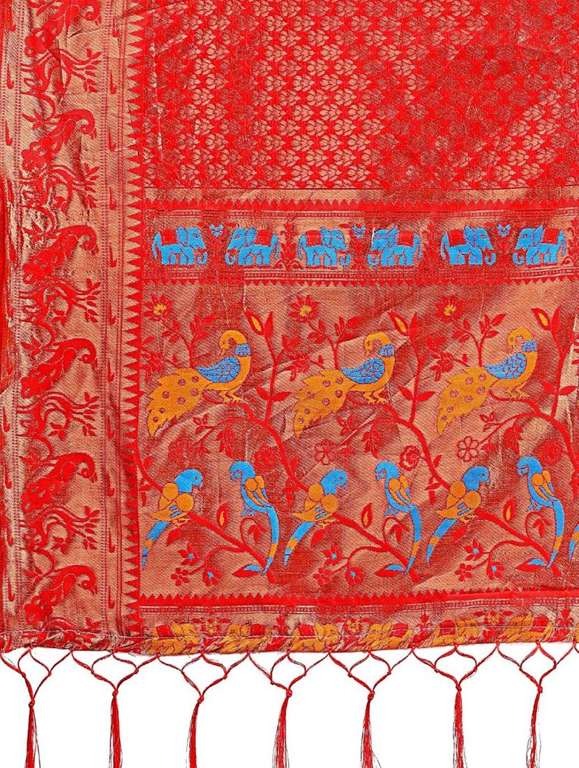 women self design paithani saree with blouse - 21969983 - Standard Image - 4