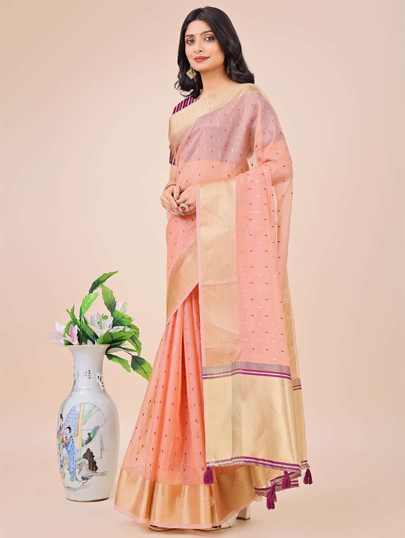 women self design bordered saree with blouse - 21970013 -  Standard Image - 1