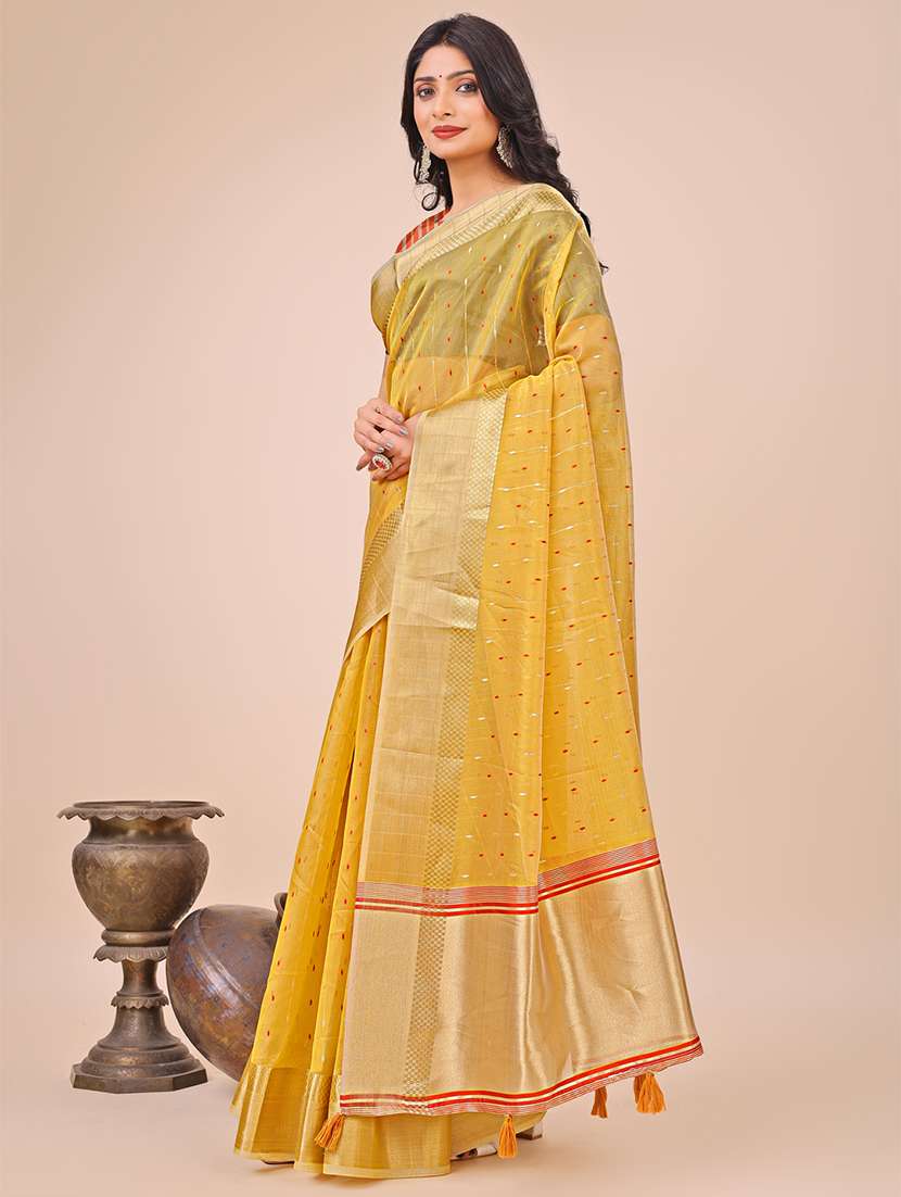 women self design bordered saree with blouse - 21970015 -  Standard Image - 1