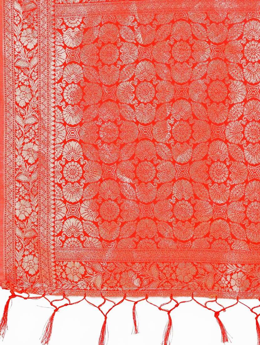 women self design bordered saree with blouse - 21970020 -  Standard Image - 4