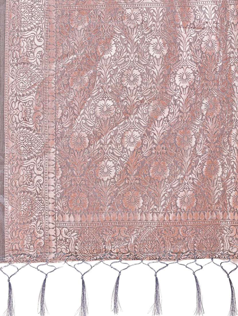 women self design bordered saree with blouse - 21970127 -  Standard Image - 4