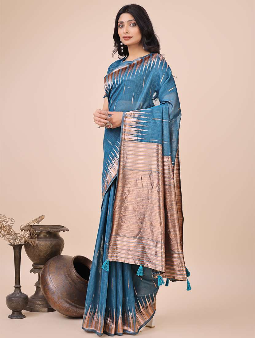 women self design bordered saree with blouse - 21970130 -  Standard Image - 1